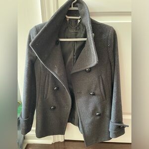 Babaton grey Pea Coat
